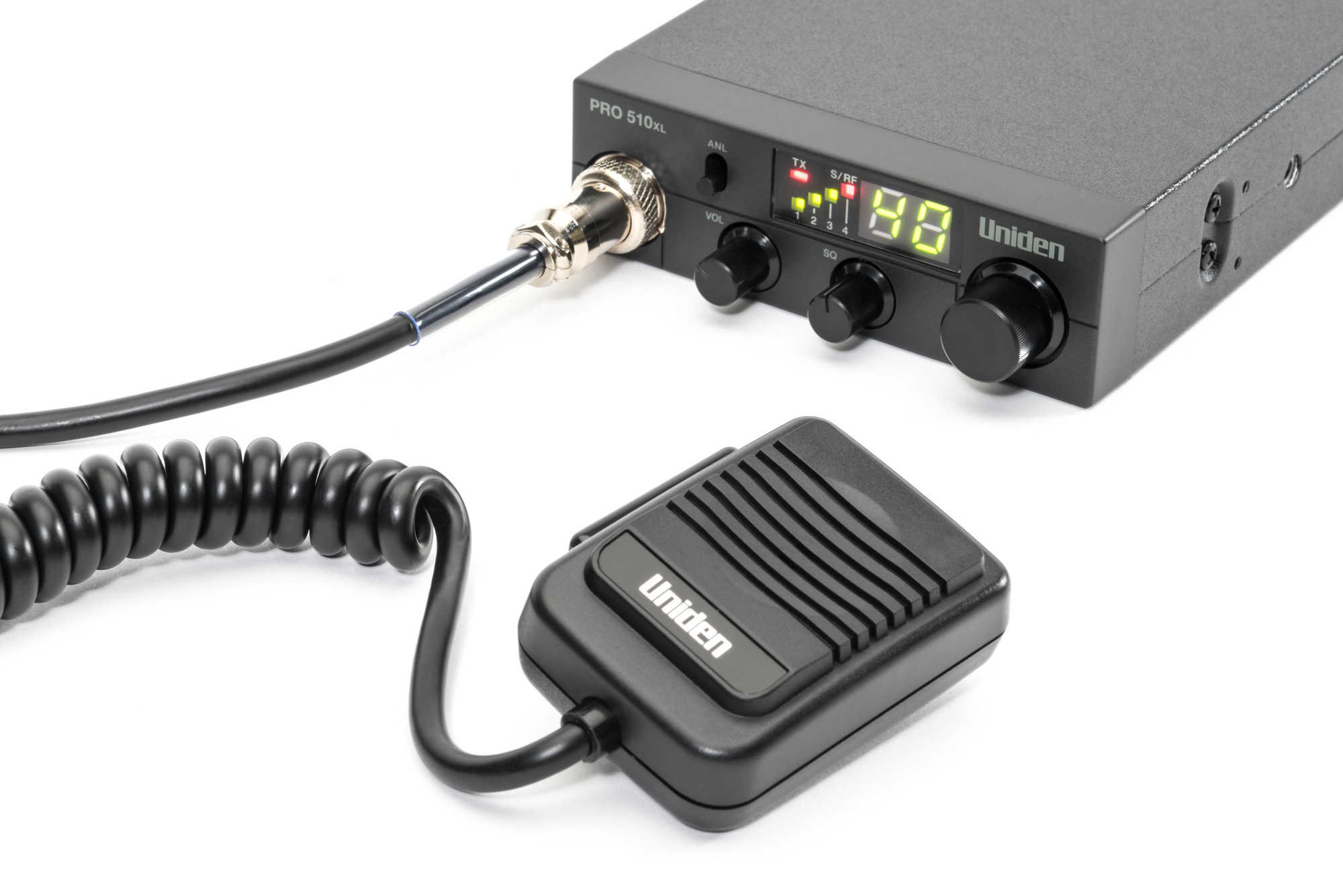 Quadratec Uniden Pro 510XL 40 Channel Compact Mobile CB Radio with